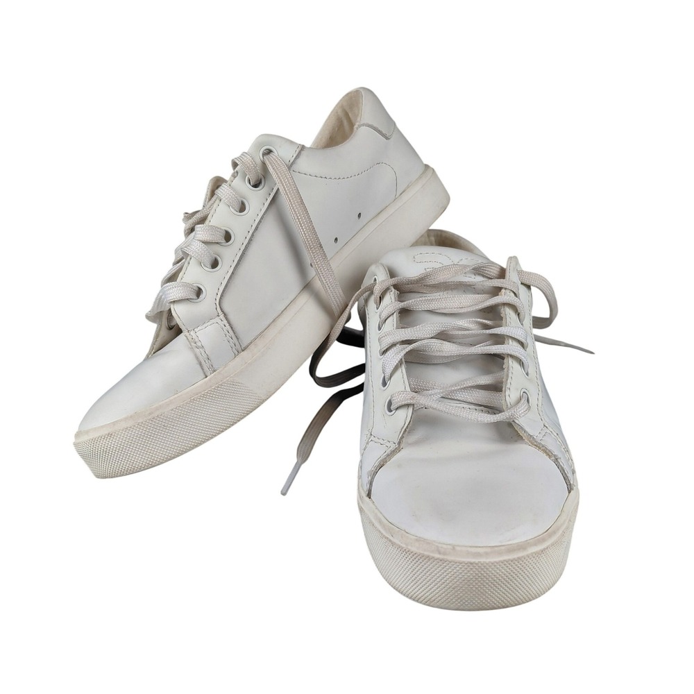 Sam Edelman Ethyl Leather Low Top Sneakers White Women's Size 7.5M